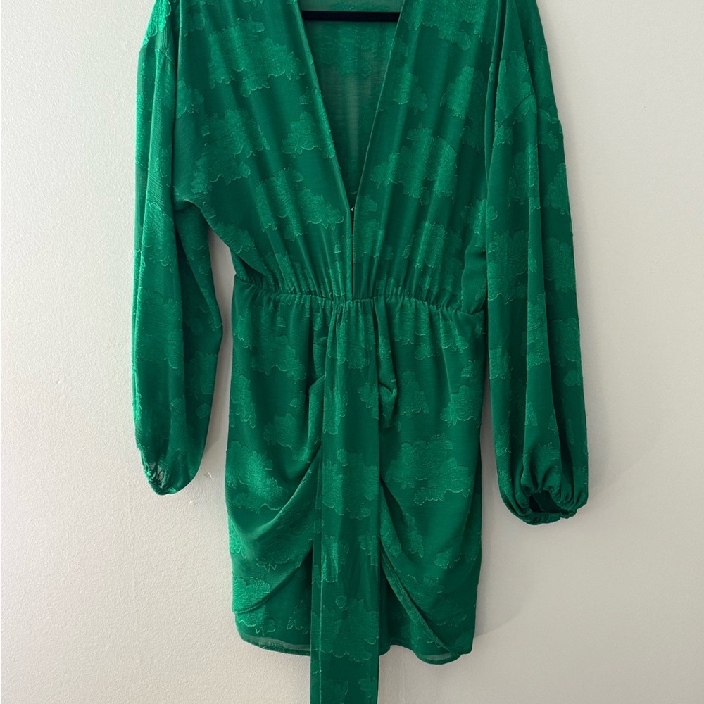 ASOS Green Wrap Dress